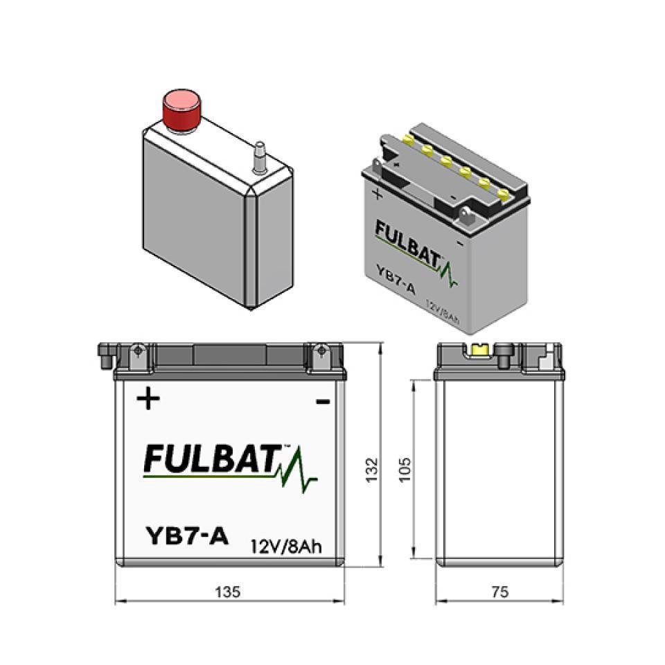 Batterie Fulbat pour Moto Kymco 125 Pulsar 2000 à 2008 Neuf