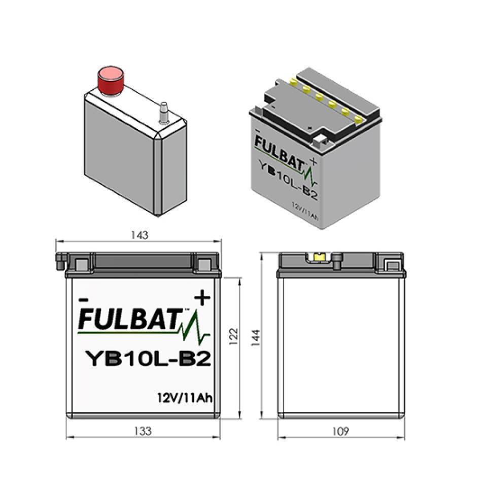 Batterie Fulbat pour Scooter Gilera 125 DNA 2001 à 2003 Neuf