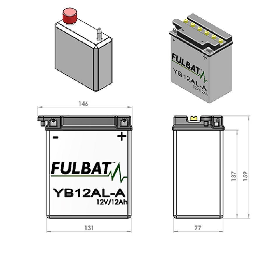Batterie Fulbat pour Scooter Malaguti 400 Madison K 2002 à 2006 Neuf