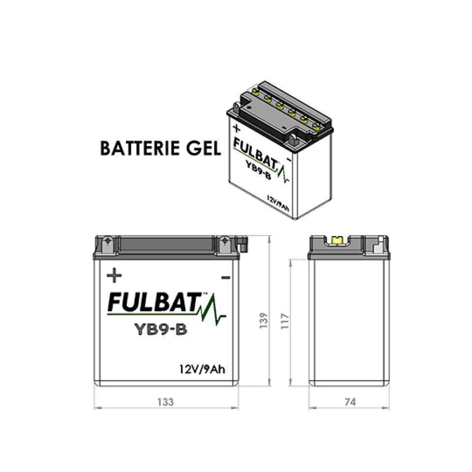 Batterie Fulbat pour Scooter Aprilia 100 Scarabeo Net 2010 à 2013 Neuf
