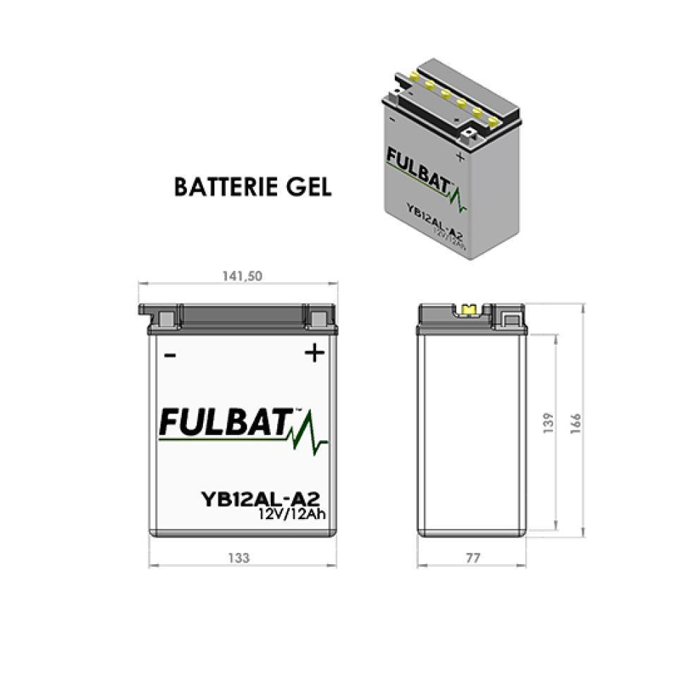 Batterie Fulbat pour Scooter Peugeot 50 Citystar Euro4 2018 à 2020 YB12AL-A2 Neuf