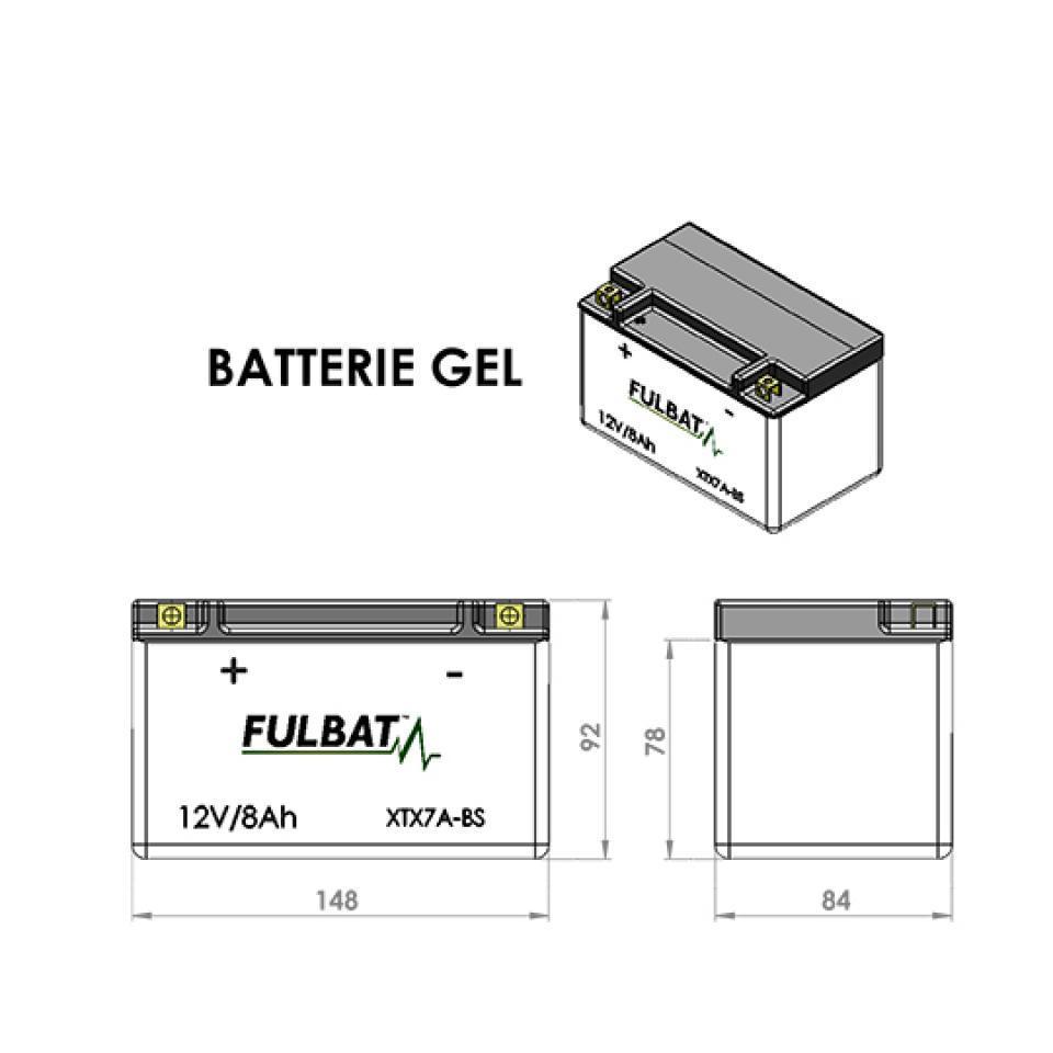 Batterie Fulbat pour Scooter Italjet 150 Millennium 2000 à 2004 Neuf