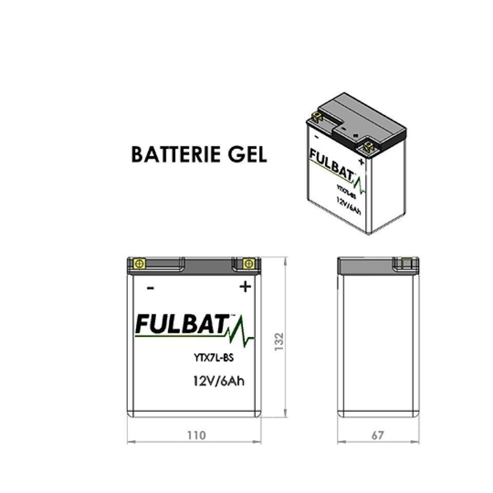 Batterie Fulbat pour Moto Derbi 125 Senda Sm Drd 2009 à 2015 Neuf