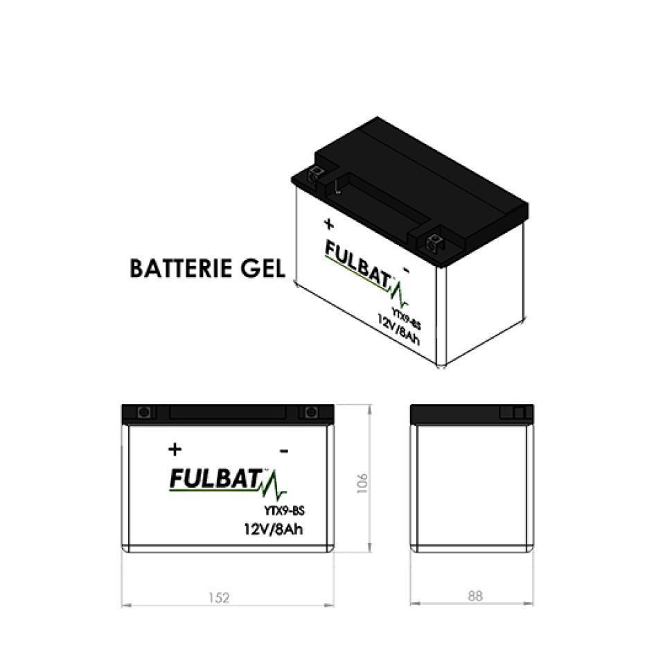 Batterie Fulbat pour Scooter Keeway 125 Silverblade 2013 à 2015 Neuf