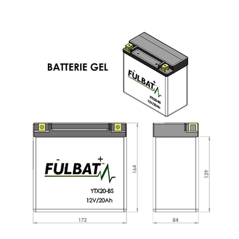 Batterie Fulbat pour Moto Buell 1200 S3 Thunderbolt 1997 à 2000 Neuf