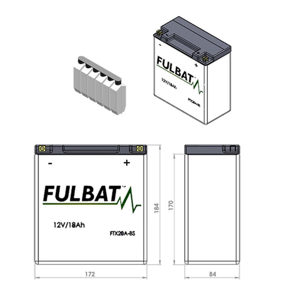 Batterie Fulbat pour Moto Moto Guzzi 1200 Sport 2006 à 2013 Neuf