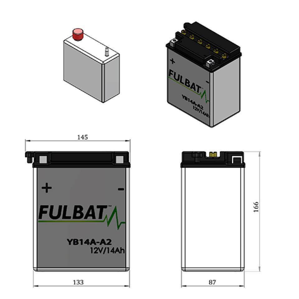 Batterie Fulbat pour Quad Kawasaki 300 KEF 2004 Neuf