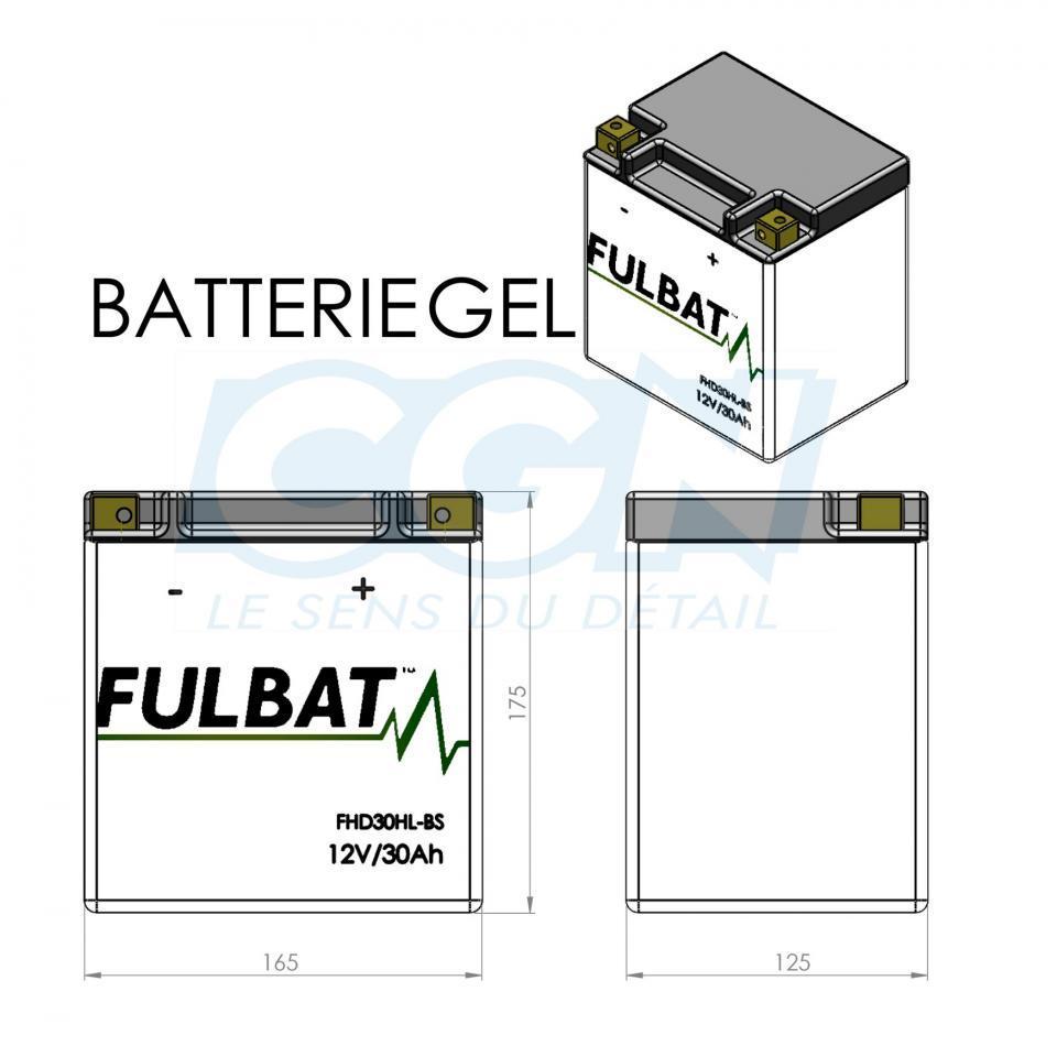 Batterie Fulbat pour Moto Harley Davidson 1340 ELECTRA GLIDE STANDARD 1997 à 1998 Neuf