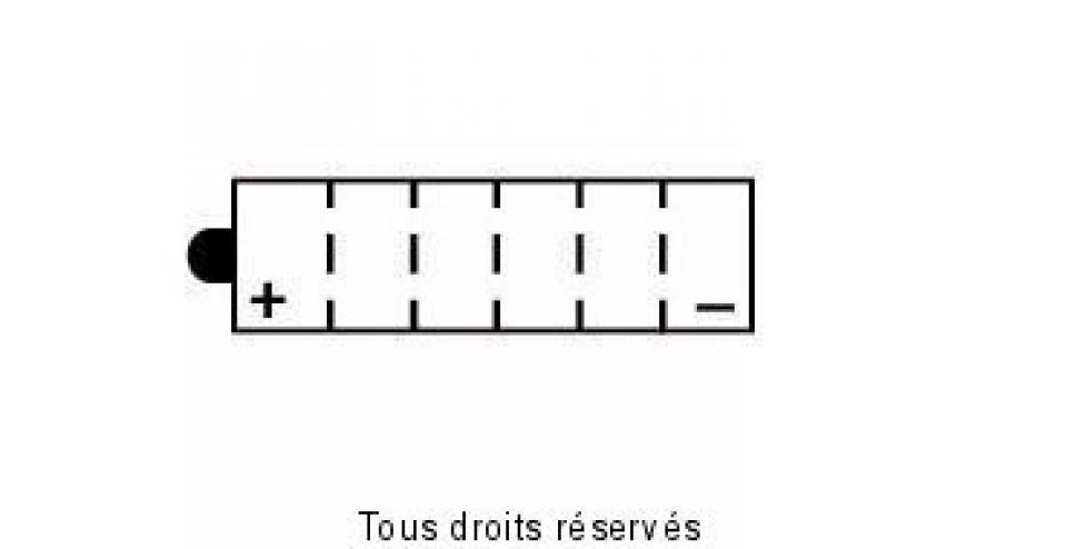 Batterie BS Battery pour Auto Yamaha 350 1987 à 2003 YB12C-A / 12V 12Ah Neuf