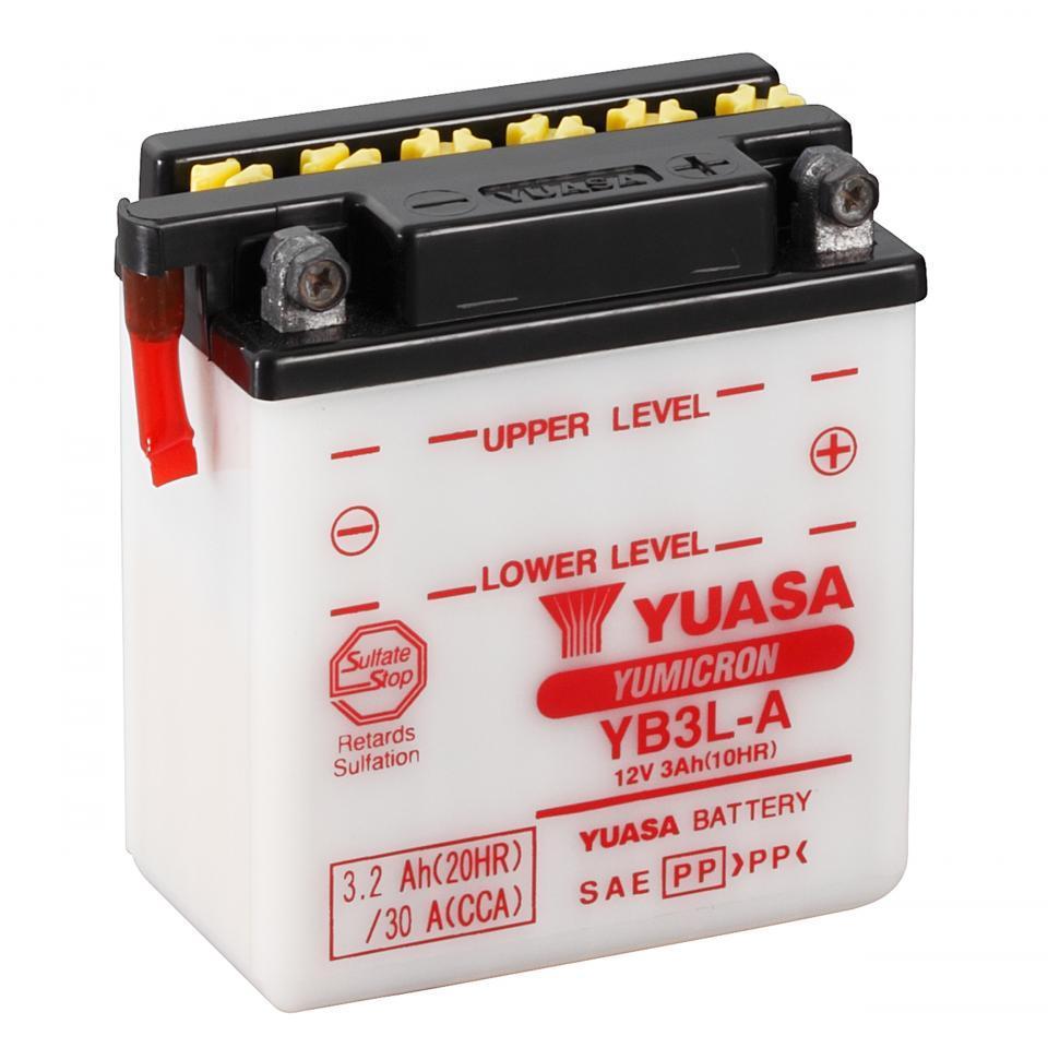 Batterie Yuasa pour Moto Honda 400 XLR 1982 YB3L-A / 12V 3Ah Neuf