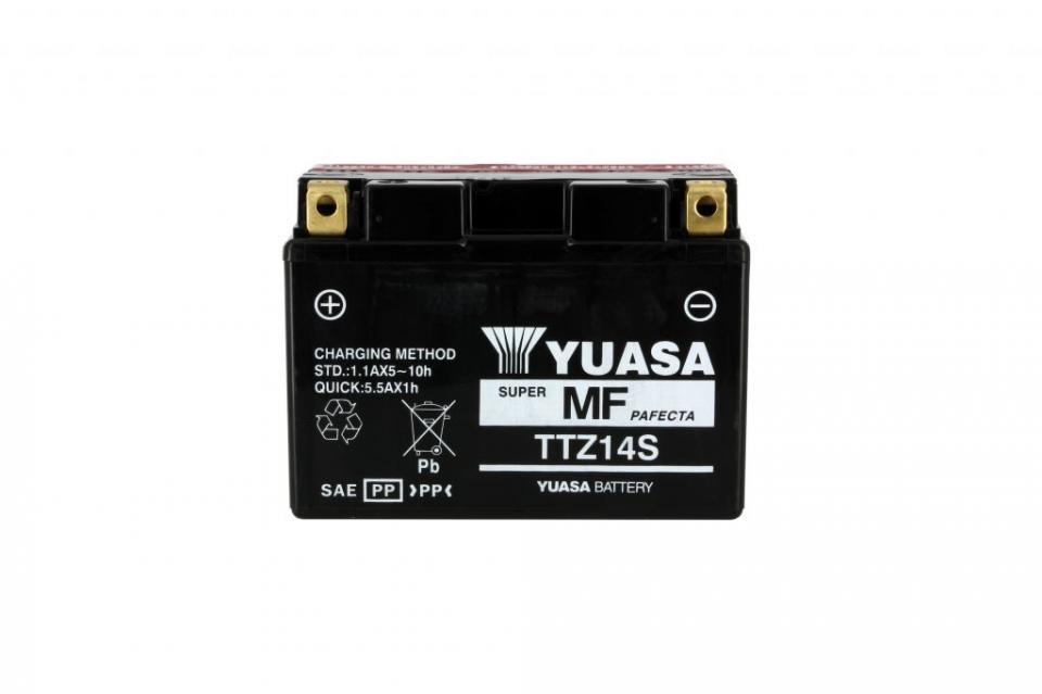 Batterie Yuasa pour Moto Yamaha 950 XV 2014 à 2017 YTZ14-S / 12V 11.2Ah Neuf