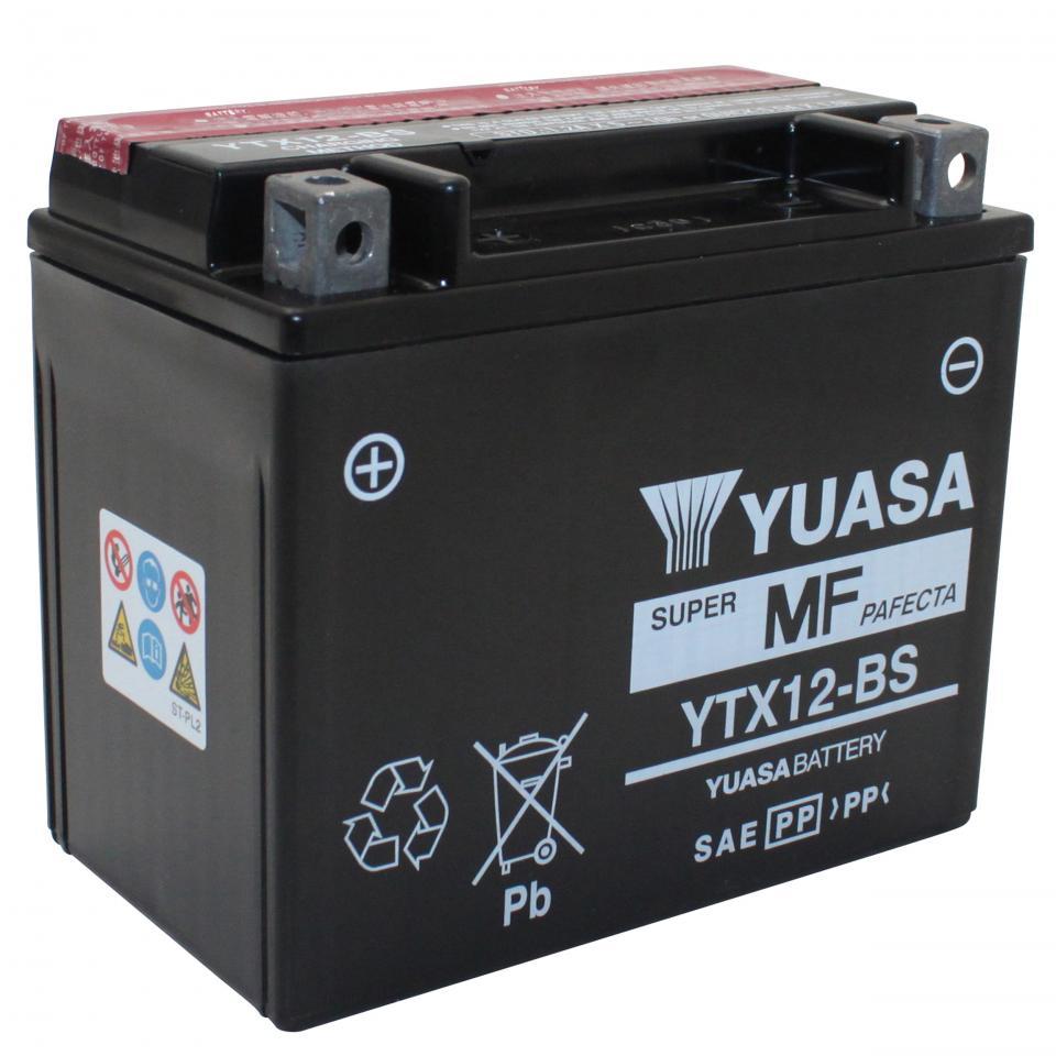 Batterie Yuasa pour Moto Triumph 800 Bonneville 2001 à 2005 YTX12-BS / 12V 10Ah Neuf