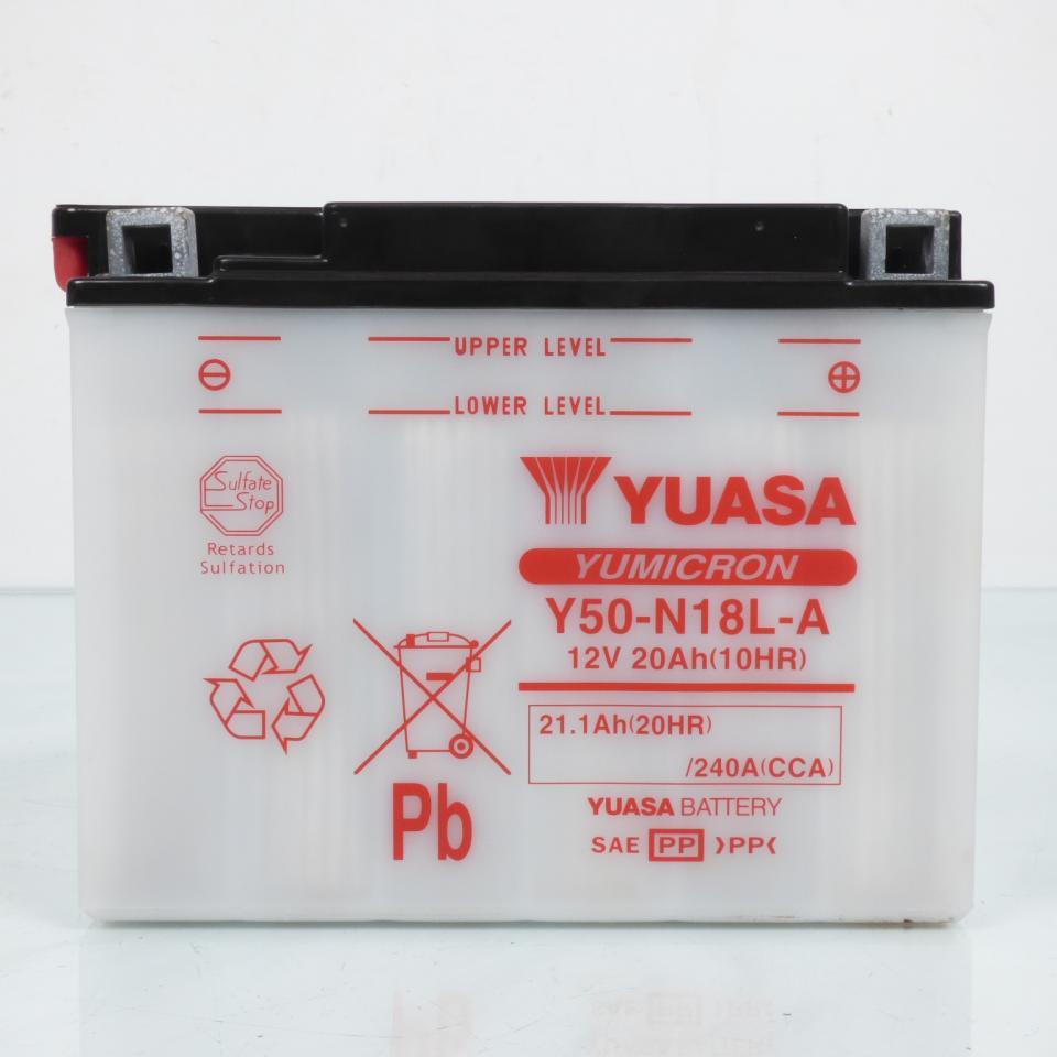 Batterie Yuasa pour Moto Yamaha 1100 Xs Lh Midnight 1981 à 1982 Y50-N18L-A / 12V 20Ah Neuf