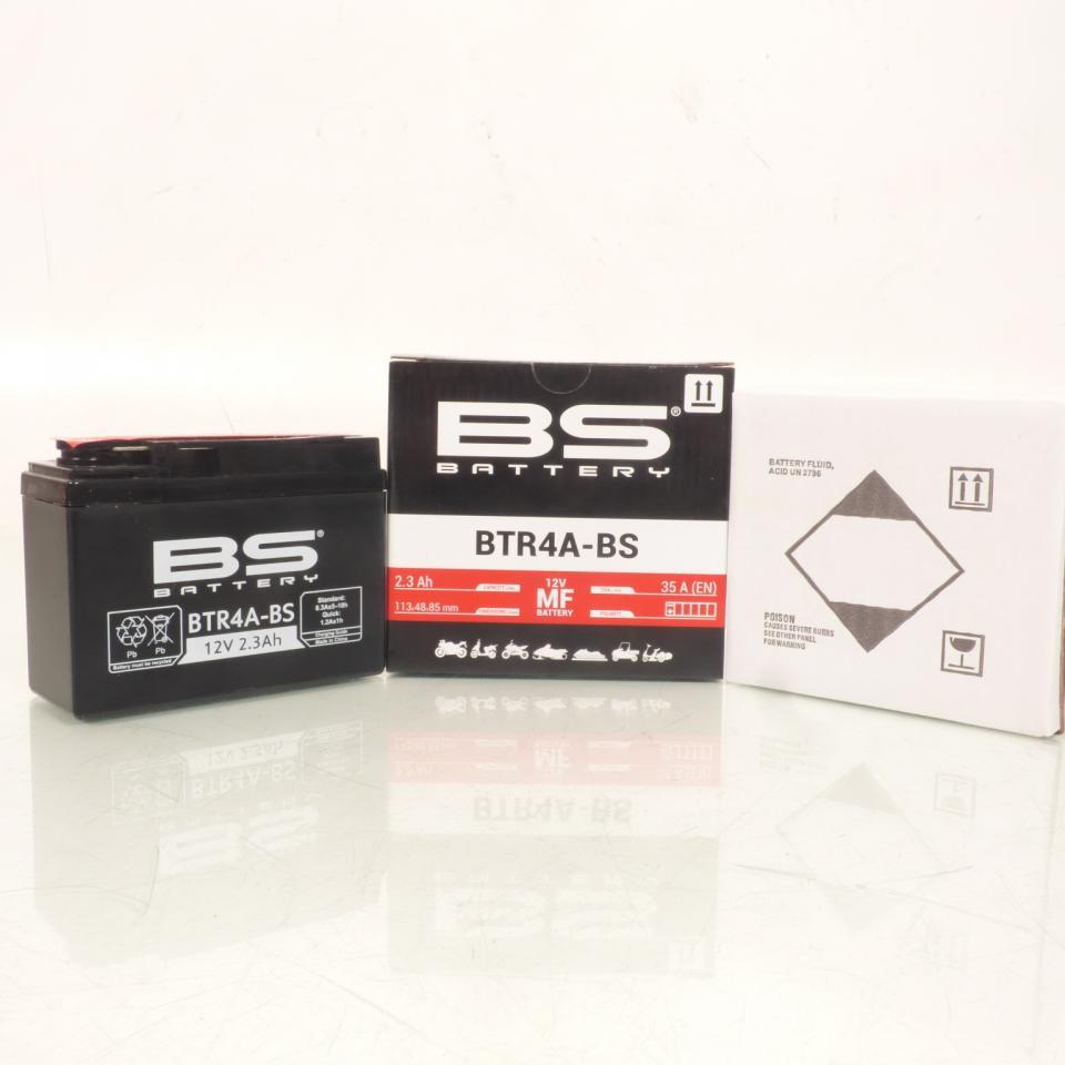 Batterie BS Battery pour Scooter Honda 50 Sh Scoopy 1996 à 2000 YTR4A-BS / 12V 2.3Ah Neuf