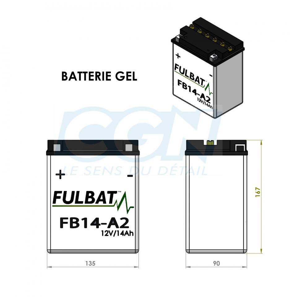 Batterie Fulbat pour Moto Honda 750 Vf F Interceptor 1983 à 1985 Neuf