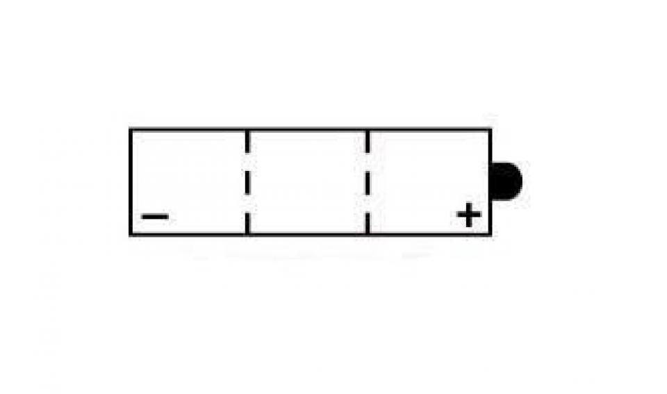 Batterie BS Battery pour Moto Yamaha 250 XT 1980 à 1983 6N6-3B-1 / 6V 6Ah Neuf