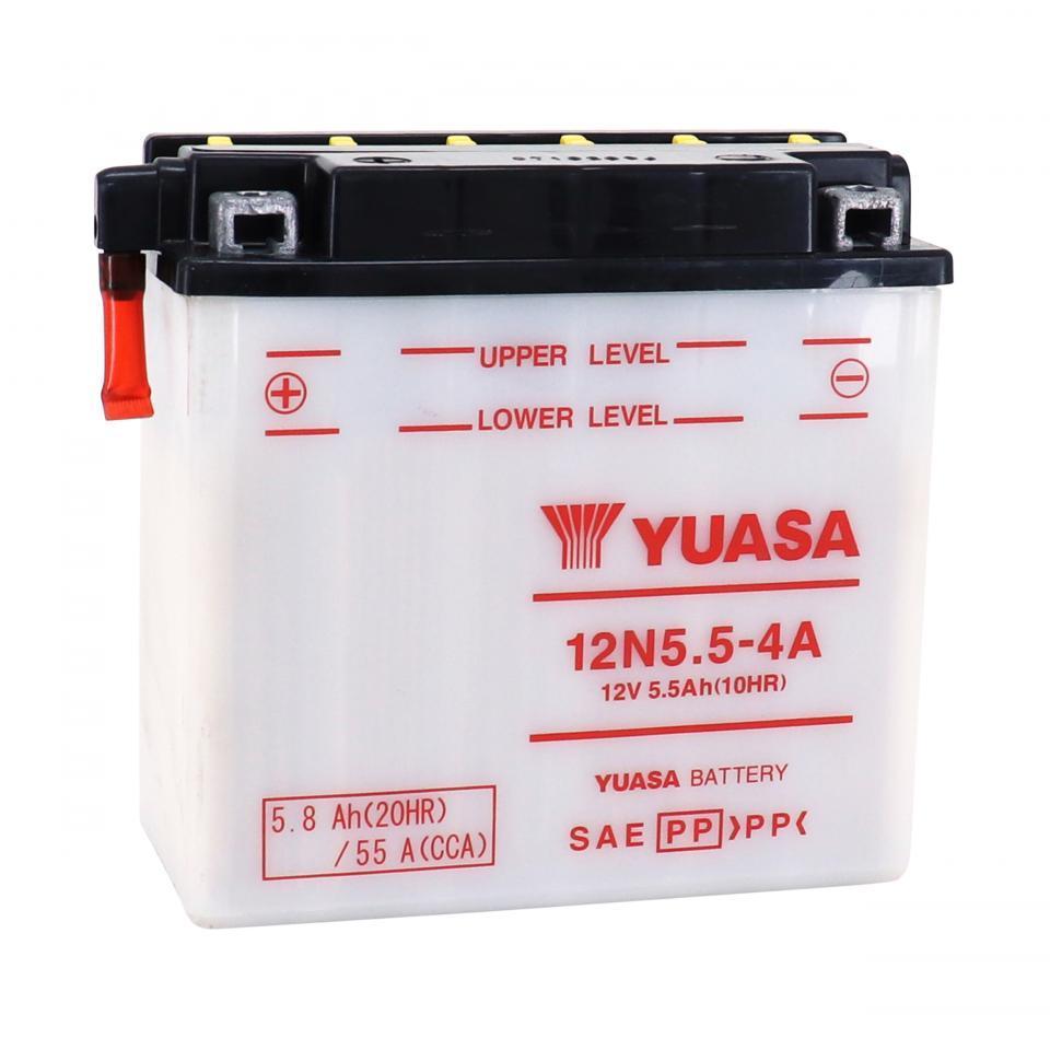 Batterie Yuasa pour Moto Cagiva 125 Roadster 1996 à 1999 12N5.5-4A / 12V 5.8Ah Neuf
