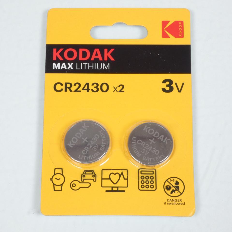 Pile bouton lithium 3.0V CR2430 Kodak pour moto montre électronique auto Neuf
