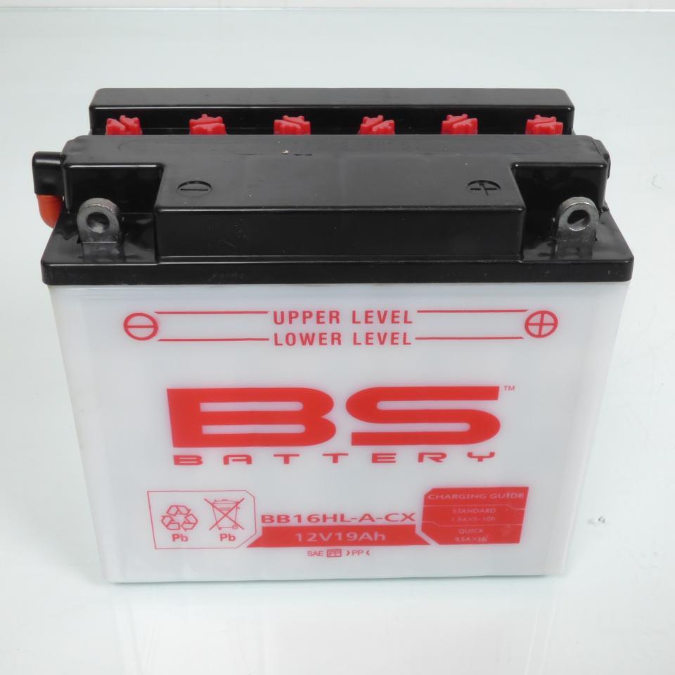 Batterie BS Battery pour moto Harley Davidson 1340 Xlh Dyna Glide Daytona 1991 YB16HL-A-CX / 12V 19Ah Neuf