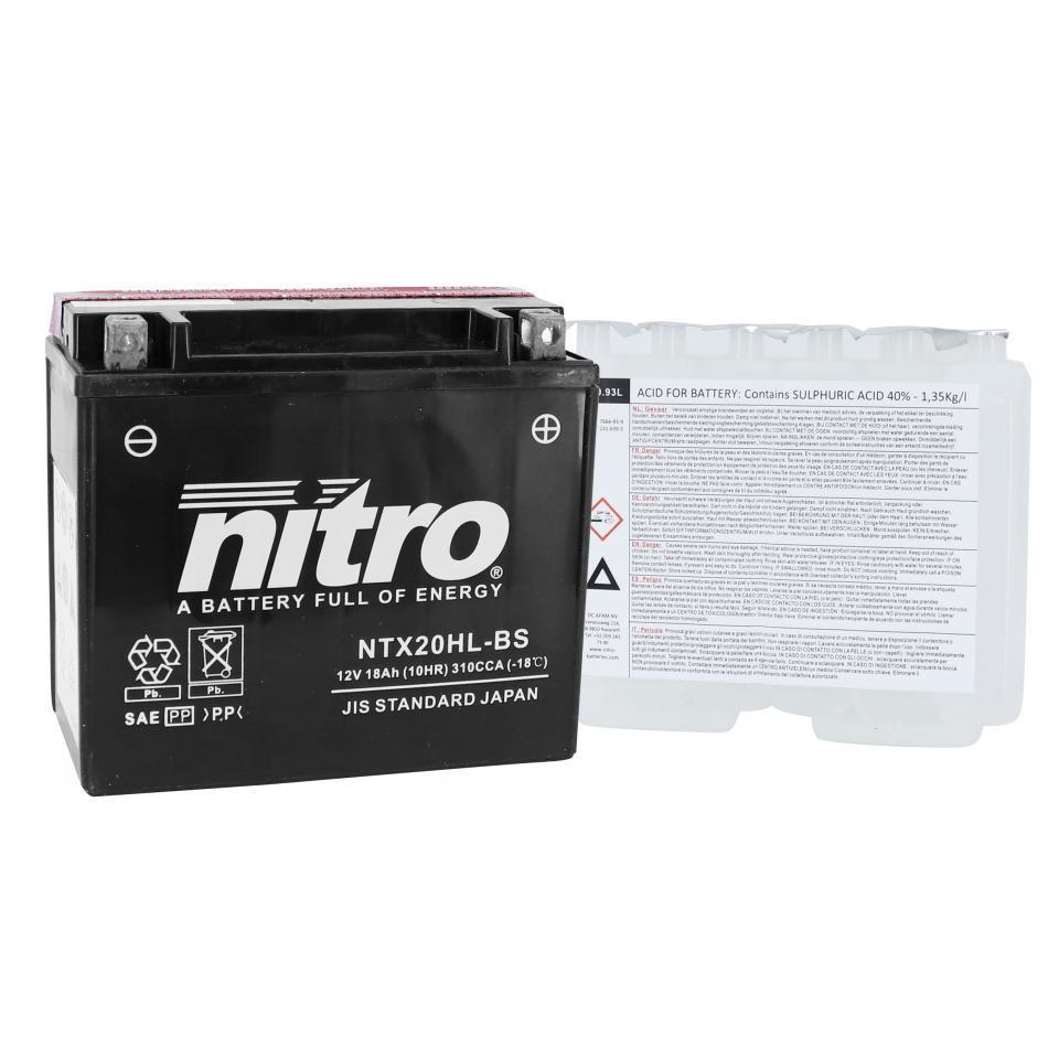 Batterie Nitro pour Moto Harley Davidson 1580 Fxd Series Dyna 2007 à 2010 Neuf