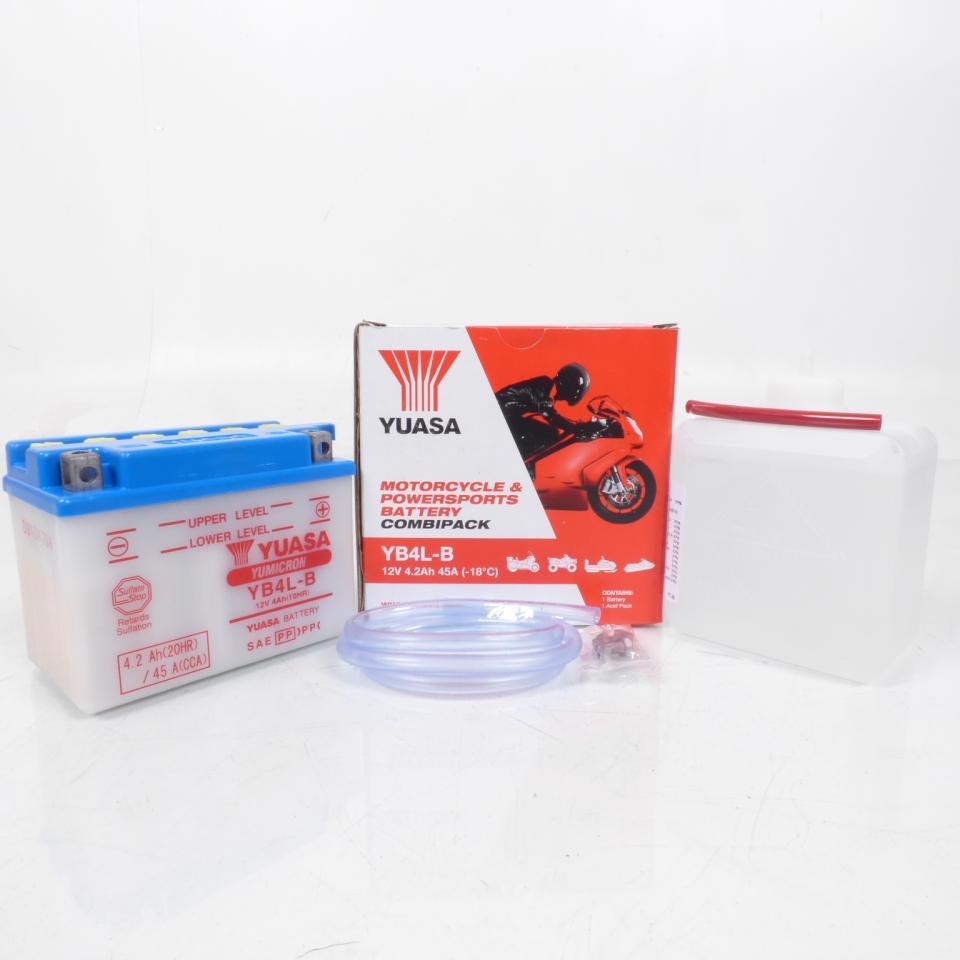 Batterie Yuasa pour Moto Fantic 50 Koala 1993 à 1996 YB4L-B / 12V 4Ah Neuf