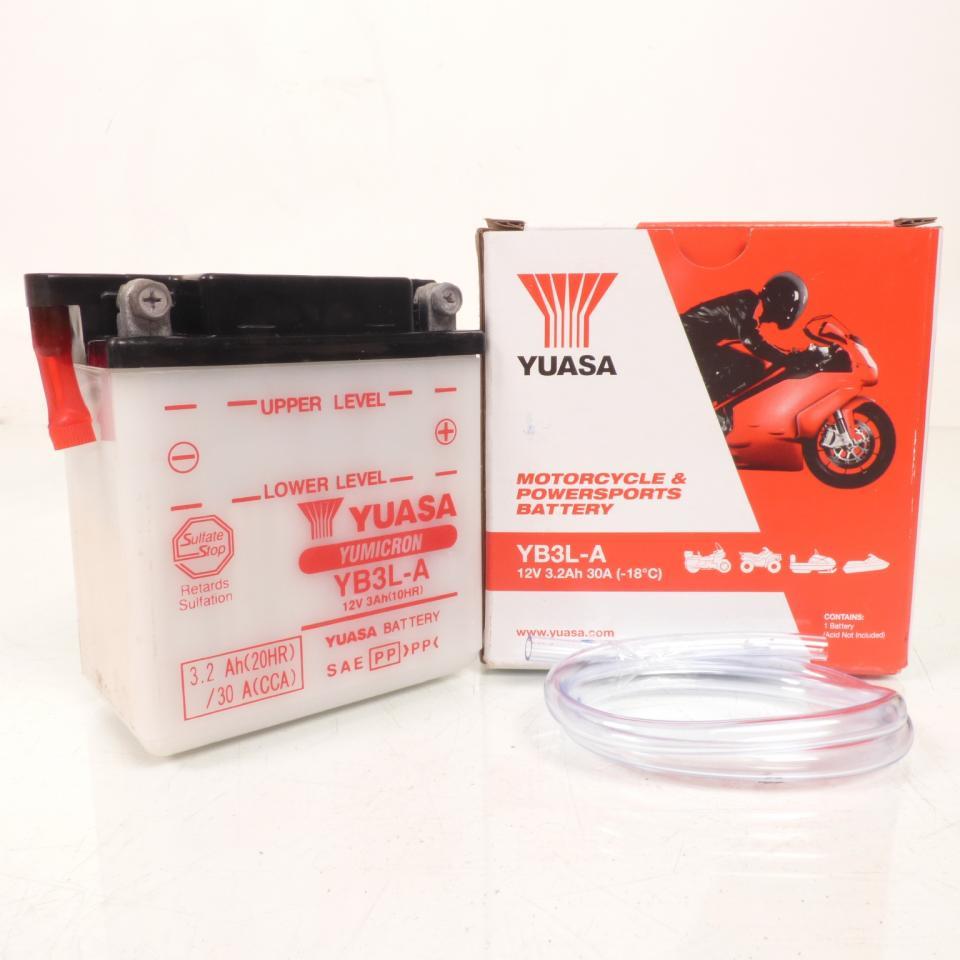 Batterie Yuasa pour Moto Fantic 125 Strada sport 1982 à 1983 YB3L-A / 12V 3Ah Neuf