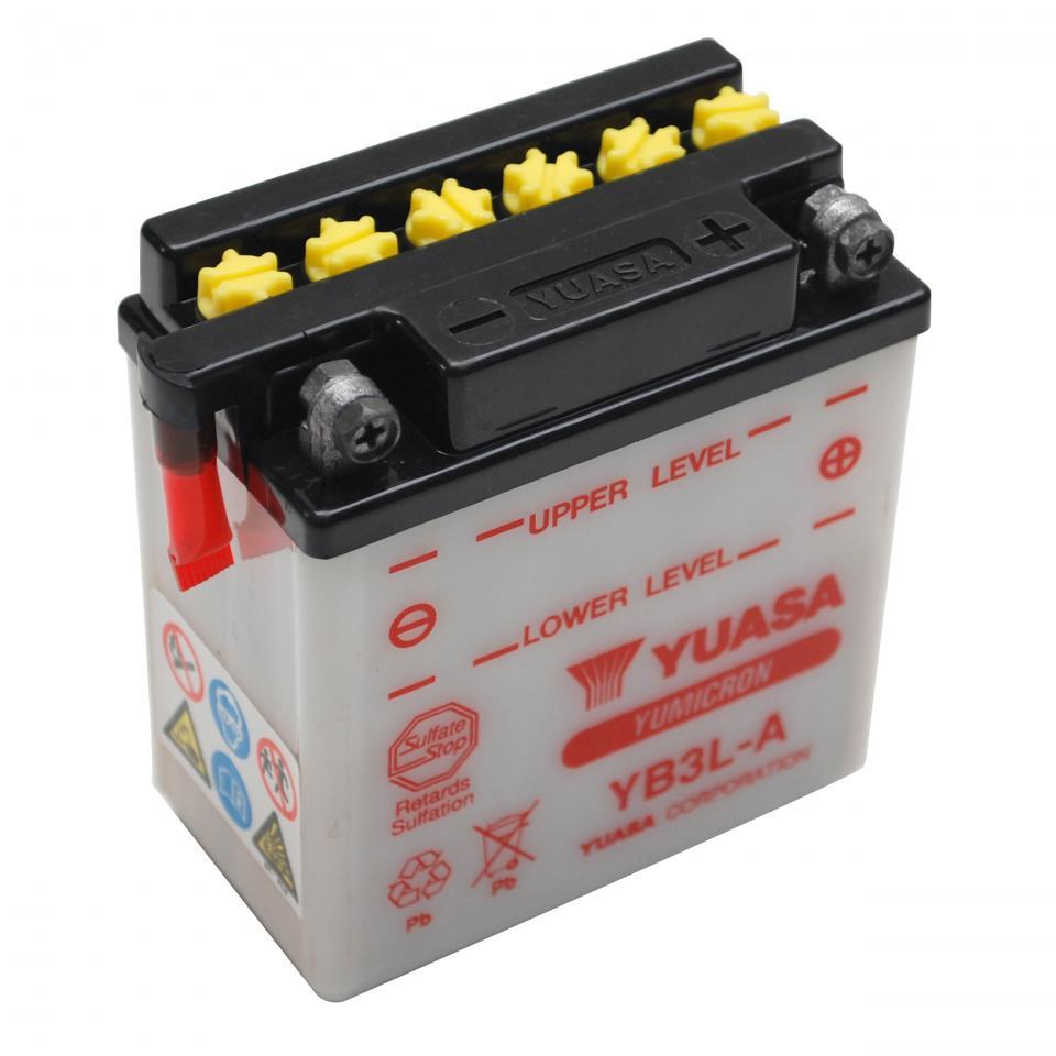 Batterie Yuasa pour Moto Fantic 125 Strada sport 1982 à 1983 YB3L-A / 12V 3Ah Neuf