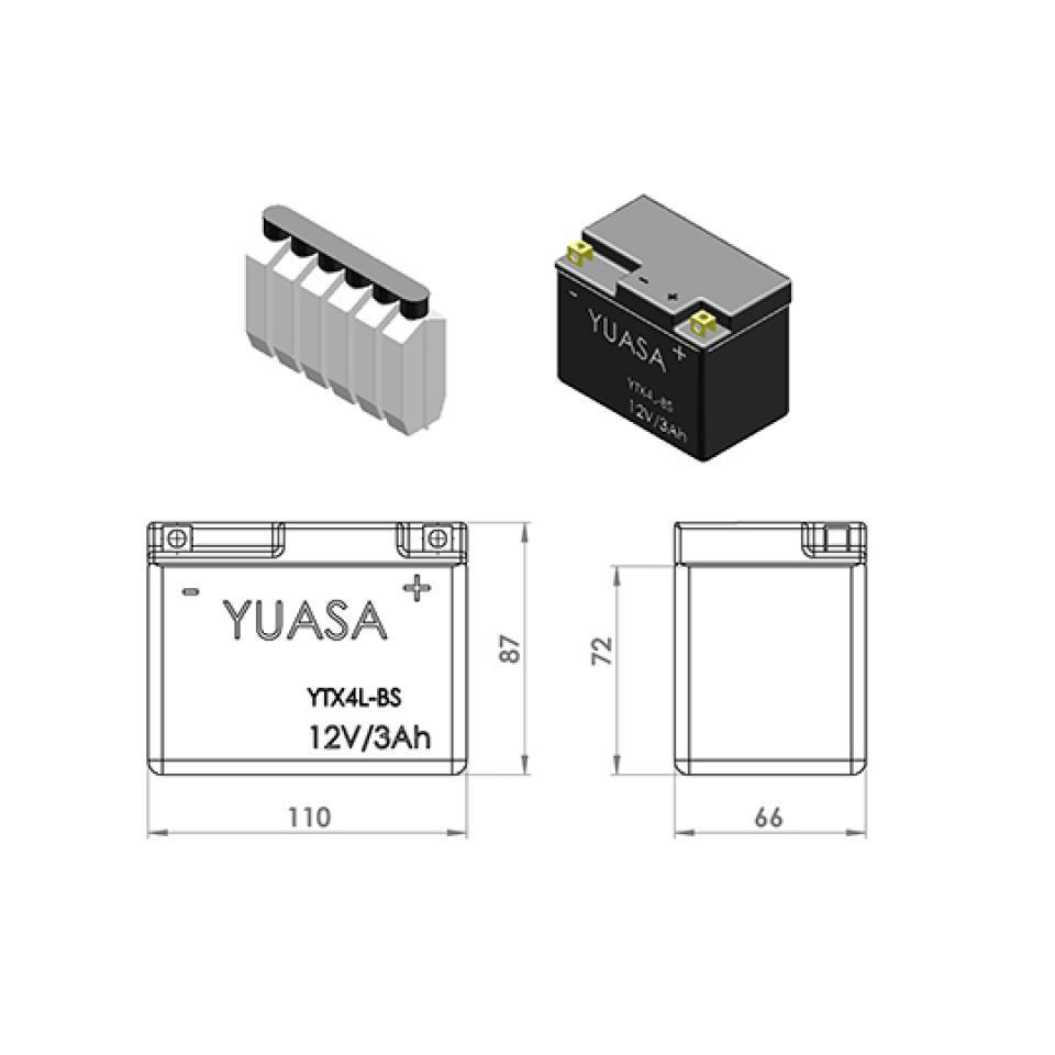 Batterie Yuasa pour Quad Bombardier 50 Quest 2004 Neuf