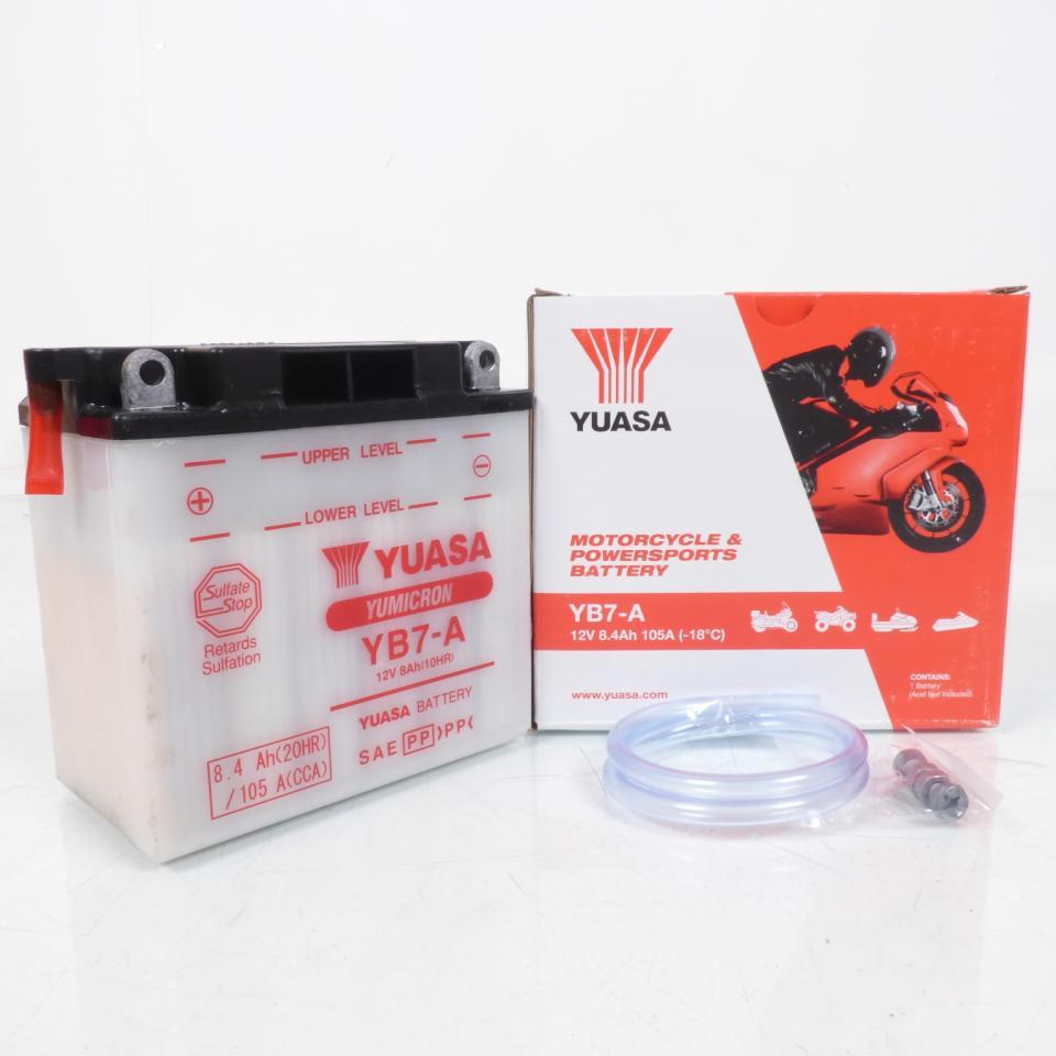 Batterie Yuasa pour Moto MASH 250 Cafe racer 2015 à 2017 YB7-A / 12V 8Ah Neuf