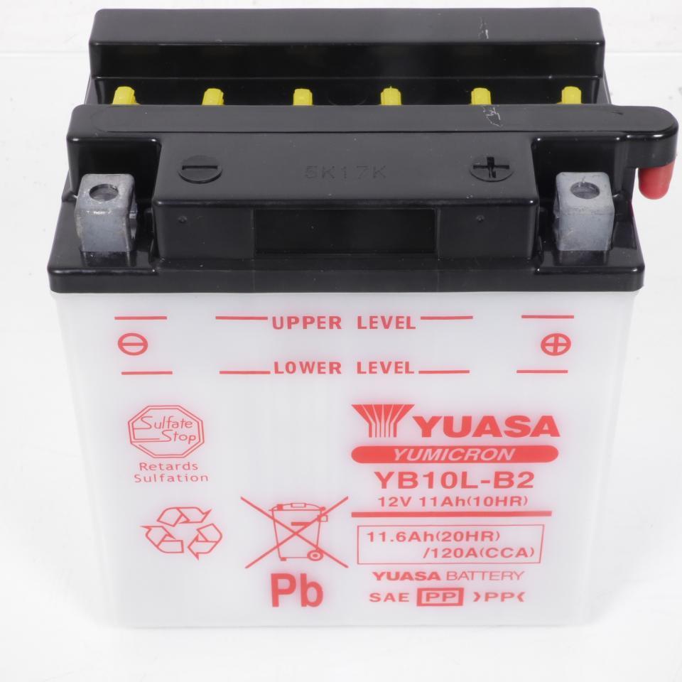 Batterie Yuasa pour Moto Suzuki 500 Gs F 2004 à 2007 YB10L-B2 / 12V 11Ah Neuf