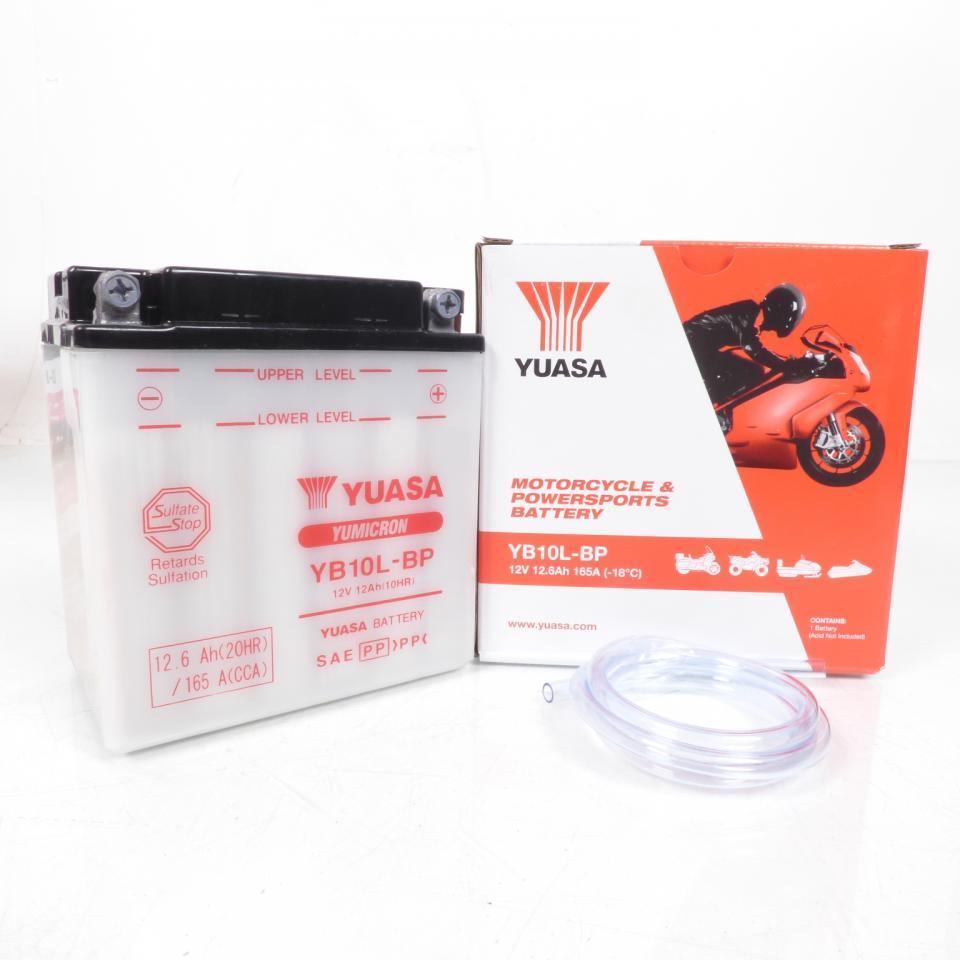 Batterie Yuasa pour Scooter Piaggio 125 Liberty Rst 2004 à 2012 YB10L-BP / 12V 11Ah Neuf