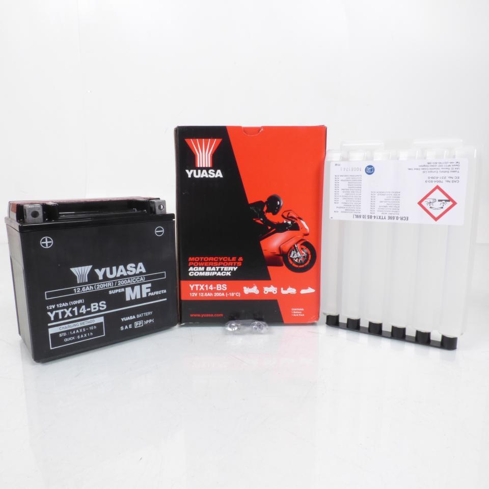 Batterie Yuasa pour Scooter Kymco 500 X-citing 2004 à 2008 YTX14-BS Neuf