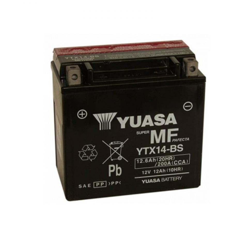 Batterie Yuasa pour Scooter Kymco 500 X-citing 2004 à 2008 YTX14-BS Neuf