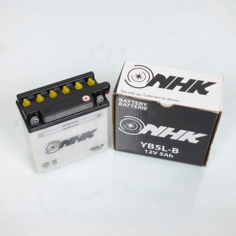 Batterie NHK pour Scooter Peugeot 50 Ludix Snake Bullet Trend 2004 à 2013 YB5L-B / 12V 1.6Ah Neuf