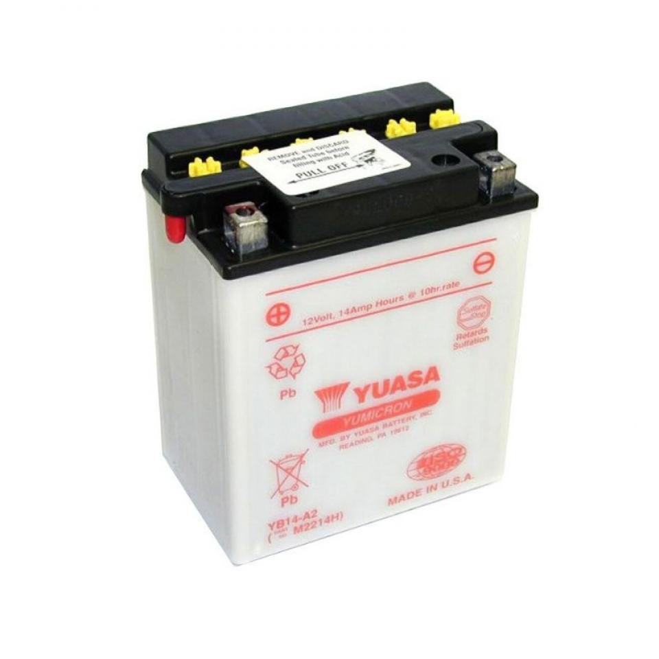 Batterie Yuasa pour Quad Kymco 400 Mxu Irs 2X4 2008 à 2013 YB14-A2 / 12V 14Ah Neuf