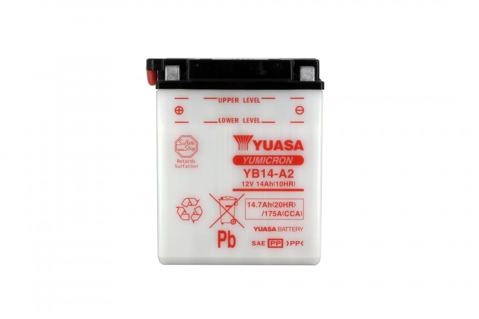 Batterie Yuasa pour Quad Kymco 400 Mxu Irs 2X4 2008 à 2013 YB14-A2 / 12V 14Ah Neuf