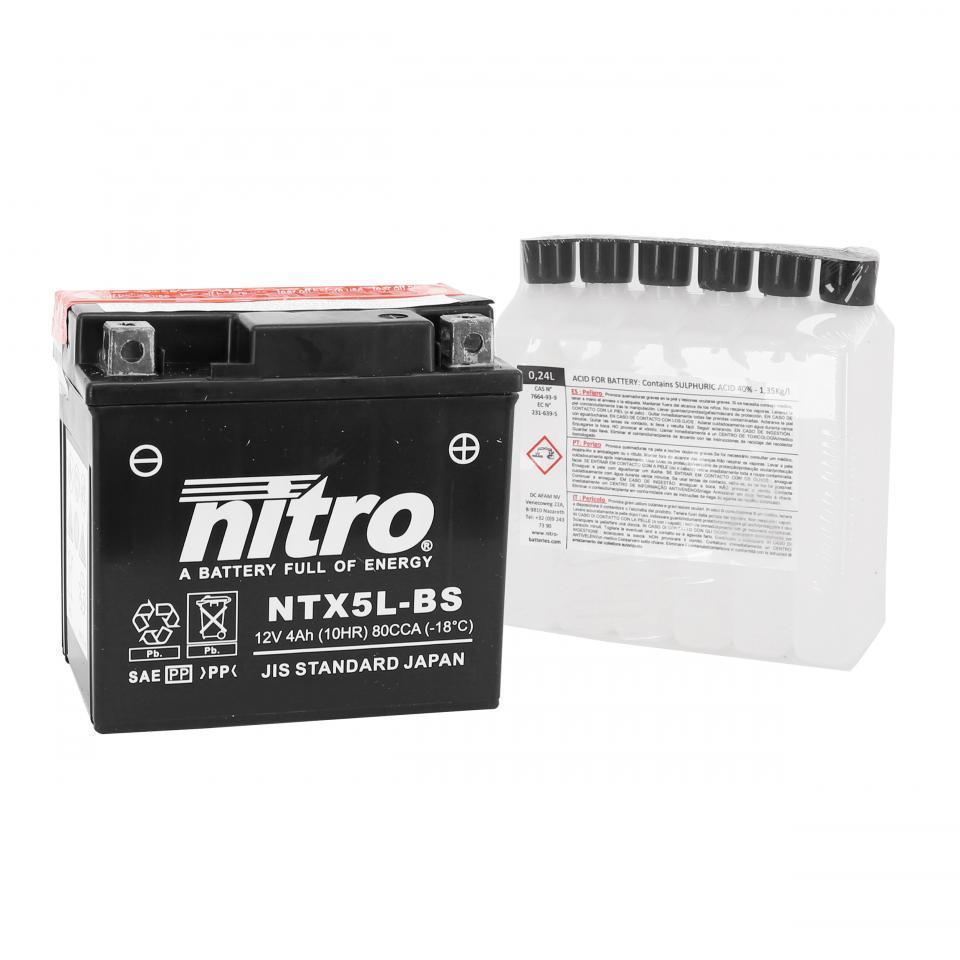 Batterie Nitro pour Scooter Peugeot 100 Vivacity 1999 à 2020 Neuf