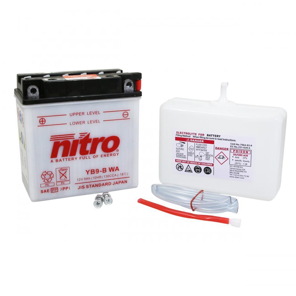 Batterie Nitro pour Scooter Piaggio 50 NRG Pure Jet 2005 à 2020 Neuf