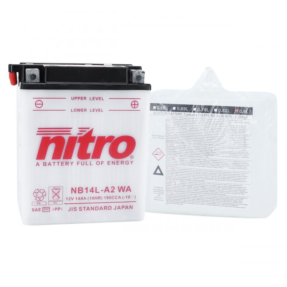Batterie Nitro pour Moto Kawasaki 750 Gpz A 1992 à 2020 Neuf