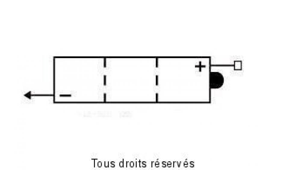 Batterie BS Battery pour Moto Yamaha 80 Dt Mx 1981 à 1983 6N4B-2A-3 / 6V 4Ah Neuf