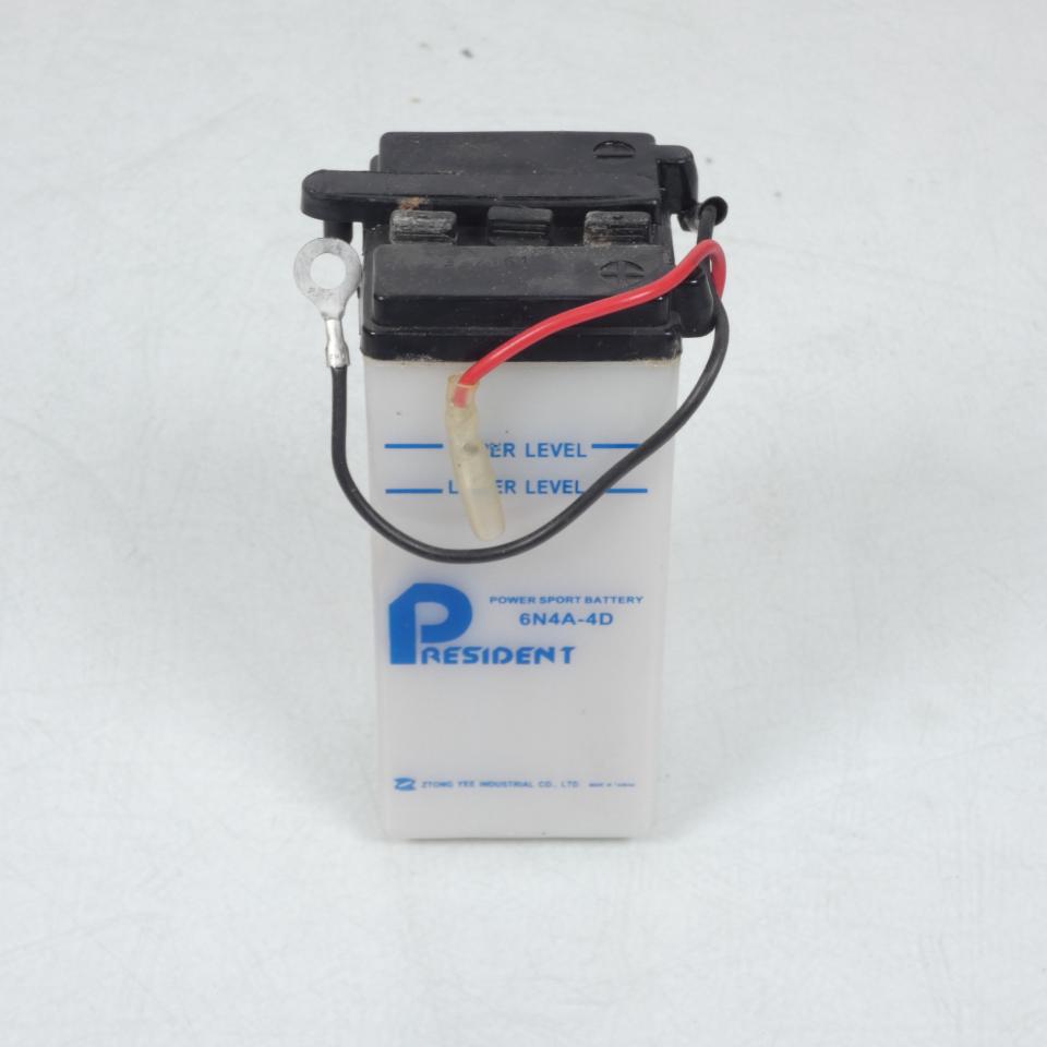 Batterie President pour moto Yamaha 50 Fs1 E 1974 à 1976 6N4A-4D 6V 4Ah Neuf