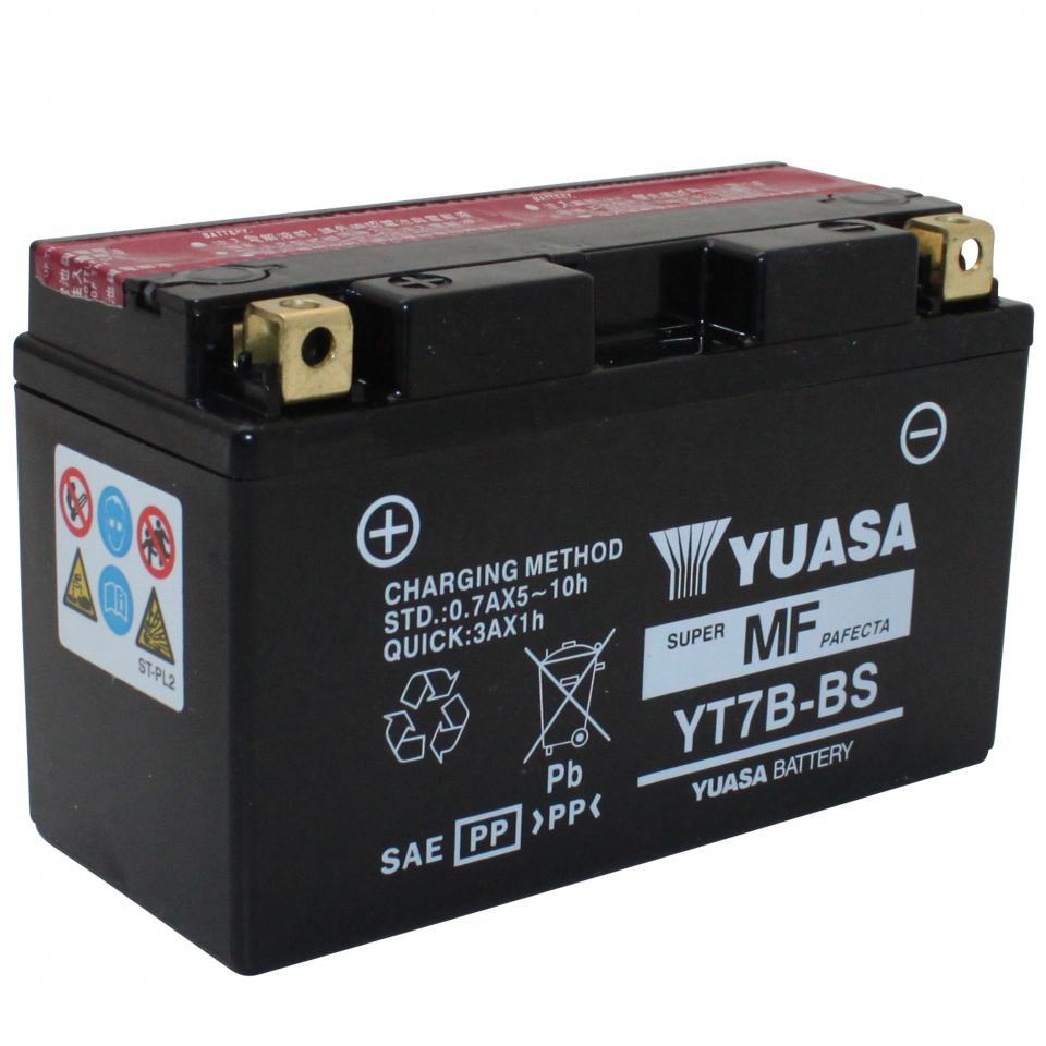 Batterie Yuasa pour Moto Sherco 125 City Corp 4T 2003 à 2005 YT7B-BS / 12V 6Ah Neuf