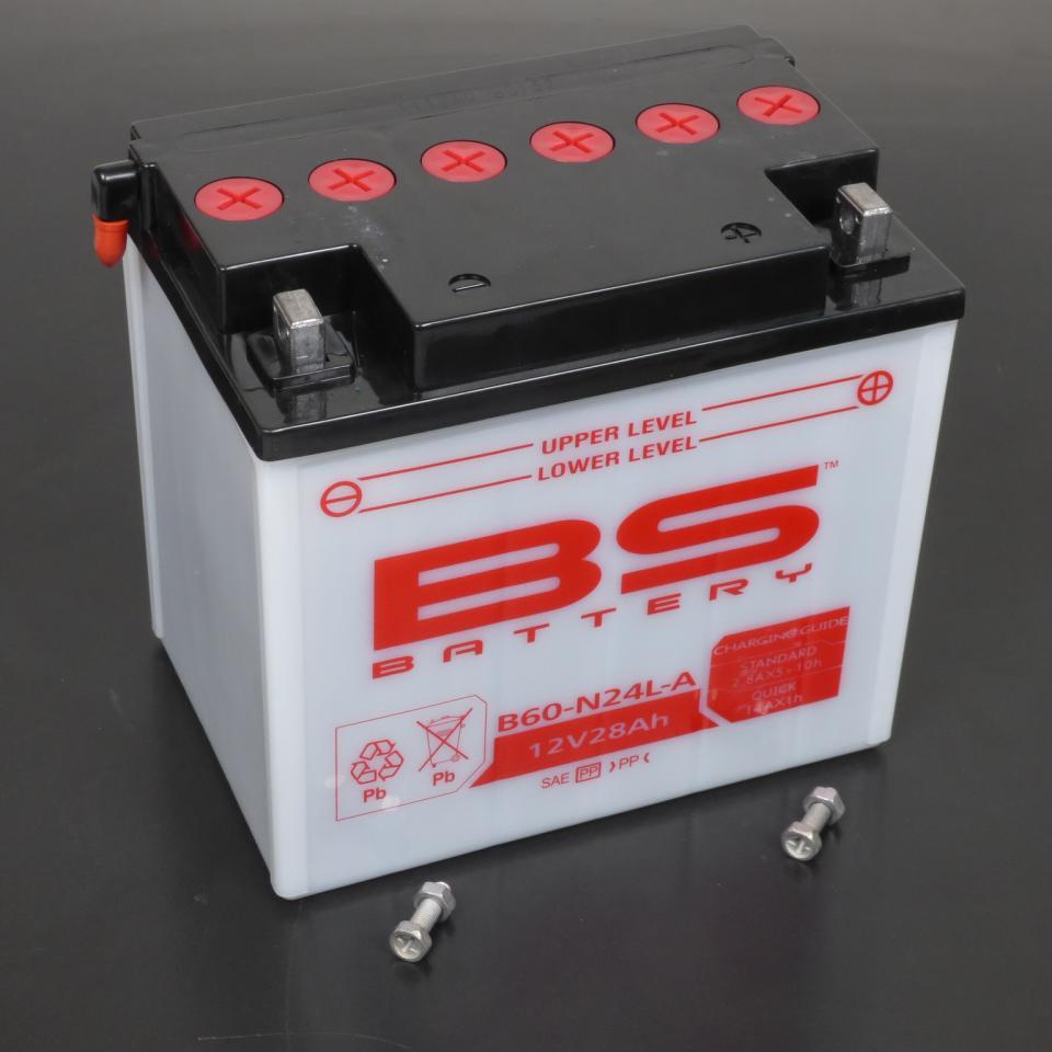 Batterie BS Battery pour moto BMW 650 R 65 / 1 1986-1989 Y60-N24L-A / 12V 28Ah Neuf