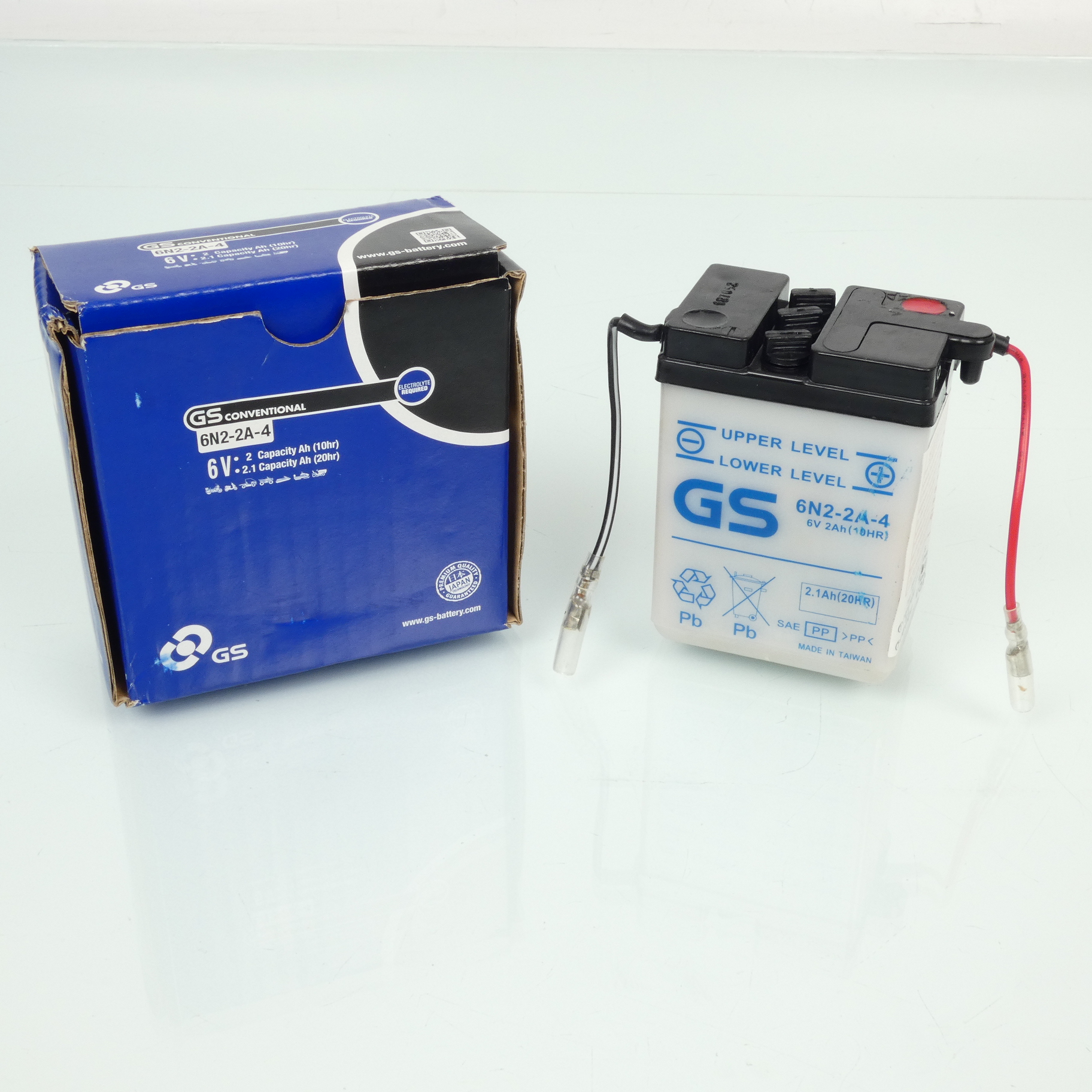 Batterie GS pour Moto Yamaha 600 TT 1984 à 1985 6N2-2A-4 / 6V / Plomb Neuf