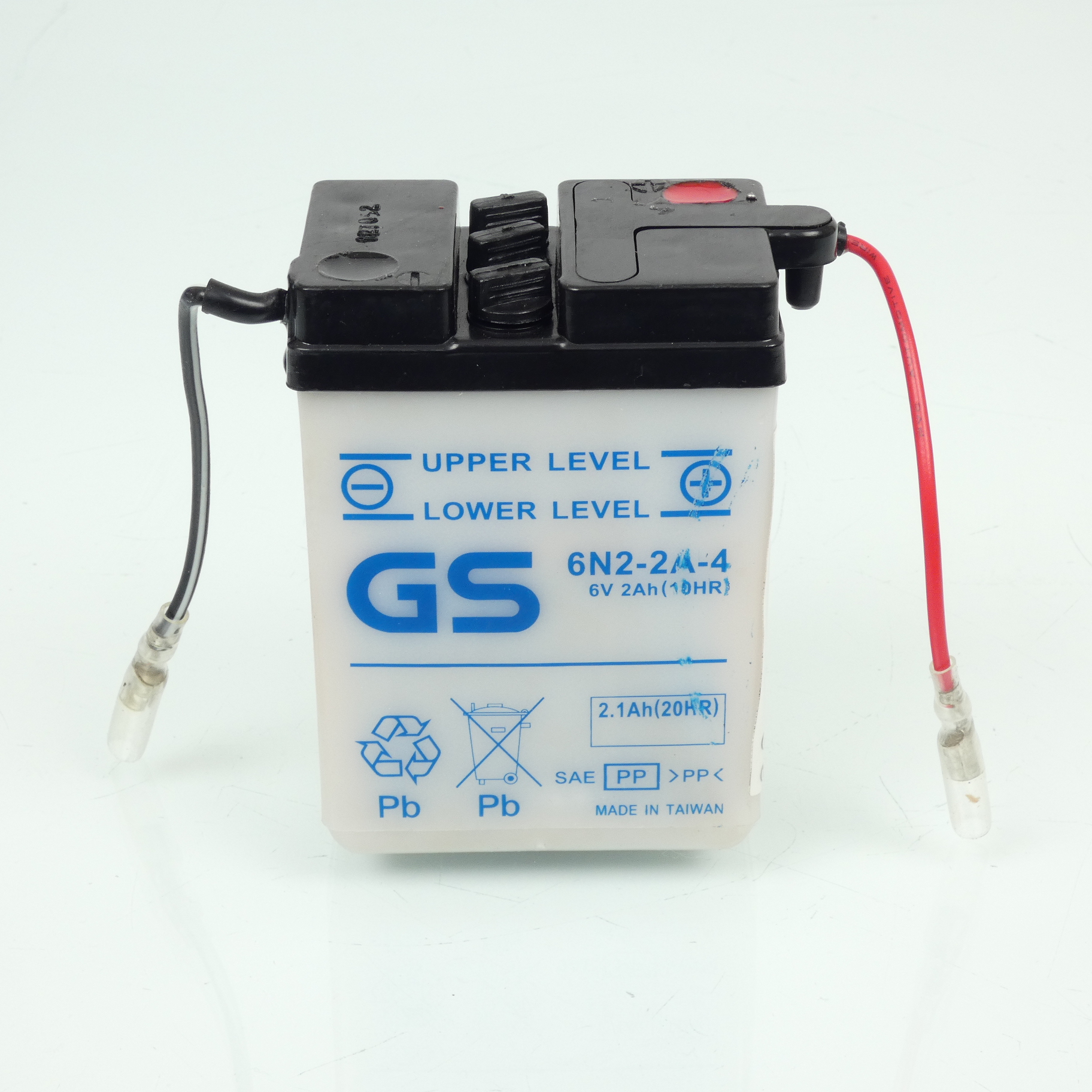 Batterie GS pour moto Yamaha 350 TT 1986 à 1997 6N2-2A-4 / 6V / Plomb Neuf