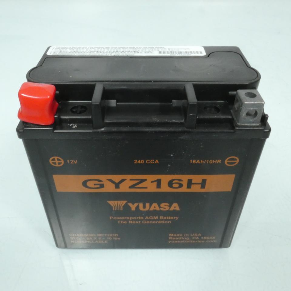 Batterie Yuasa pour moto Harley Davidson 1130 Vrsc V-Rod GYZ16H 12V 16Ah Neuf