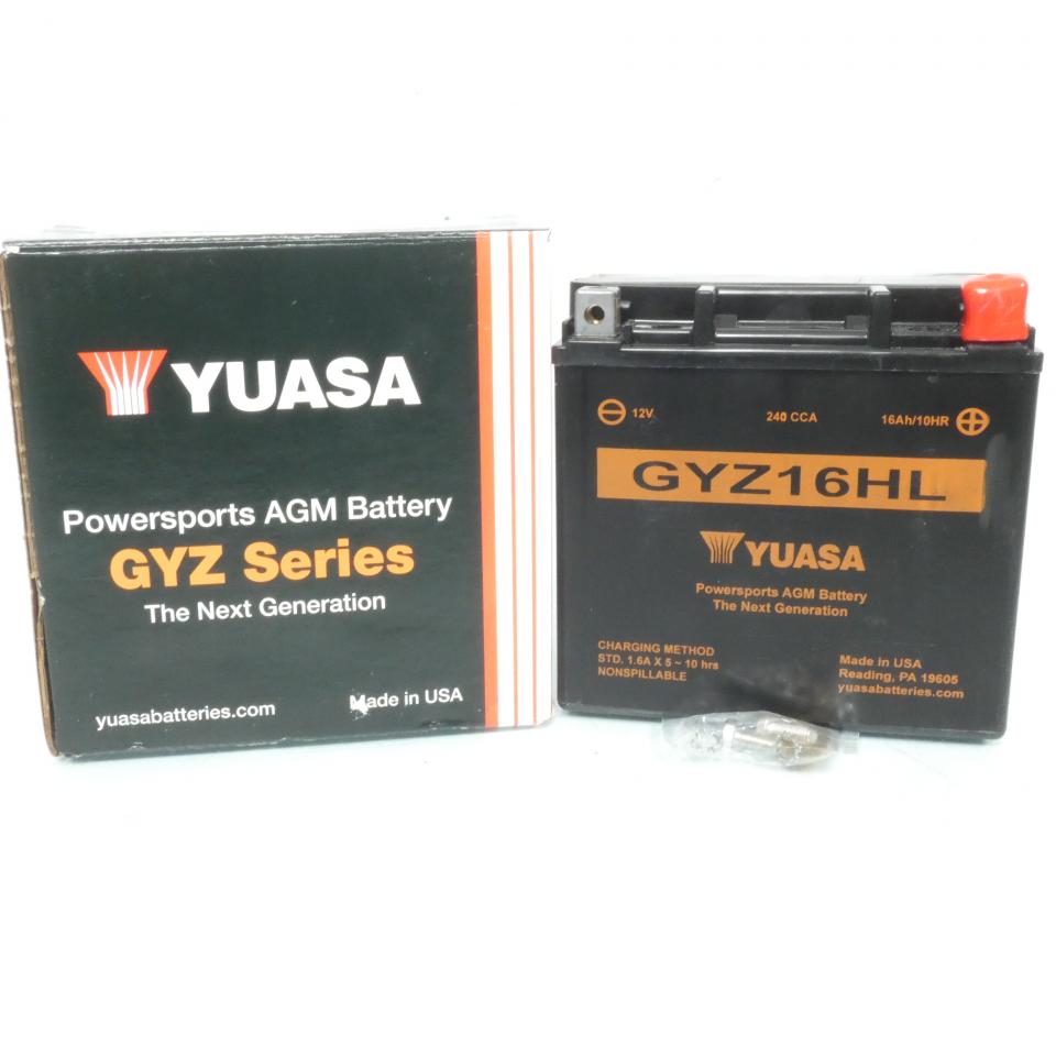 Batterie Yuasa pour moto Harley Davidson 1200 Xl R GYZ16HL 12V 16Ah Neuf