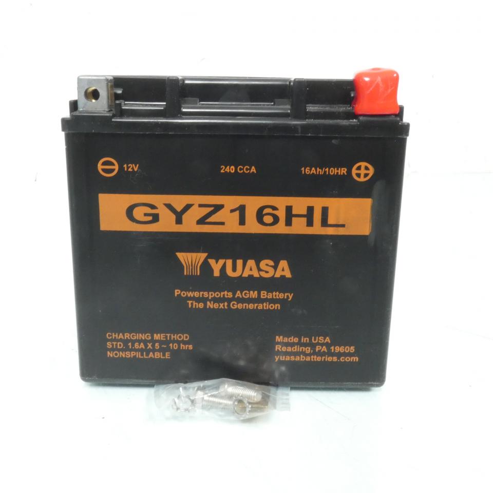 Batterie Yuasa pour moto Harley Davidson 1200 Xl R GYZ16HL 12V 16Ah Neuf
