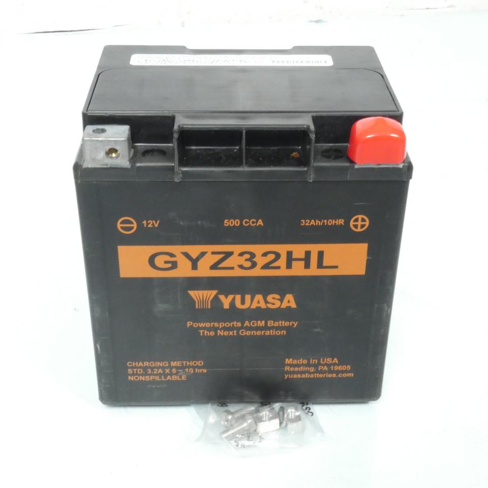 Batterie Yuasa pour moto Harley Davidson 1450 Flh Series Touring 2000 à 2007 GYZ32HL / 12V 32Ah Neuf
