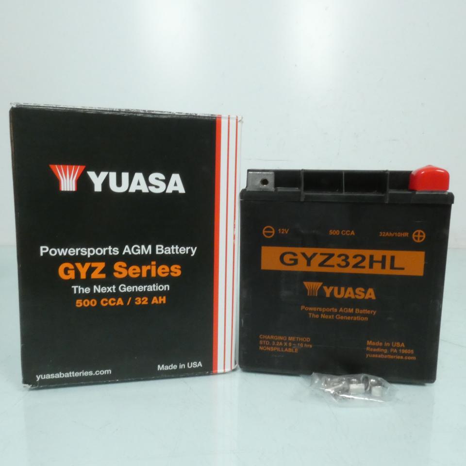 Batterie Yuasa pour moto Harley Davidson 1450 Flh Series Touring 2000 à 2007 GYZ32HL / 12V 32Ah Neuf